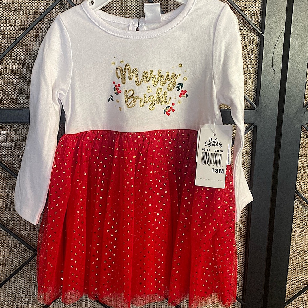 NEW BABY ESSENTIAL 18 MONTH HOLIDAY DRESS